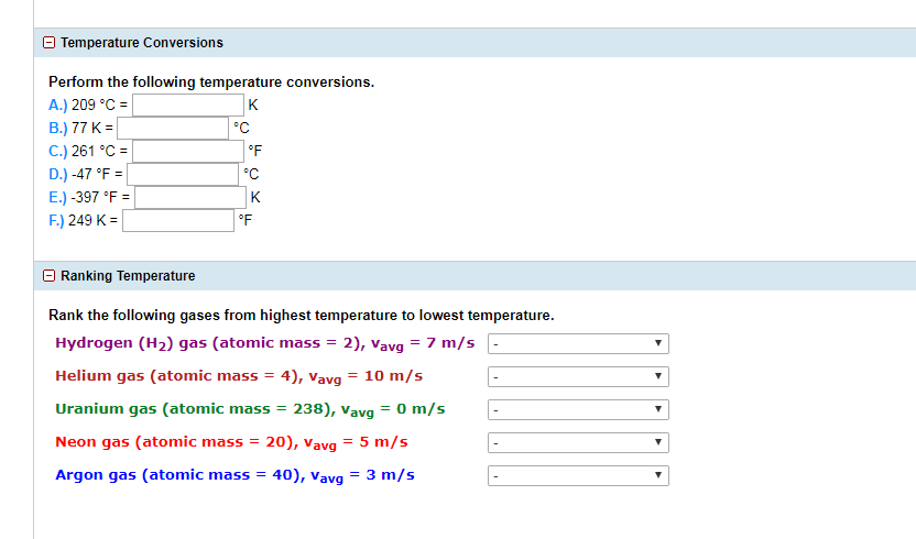 Solved El Temperature Conversions Perform the following | Chegg.com