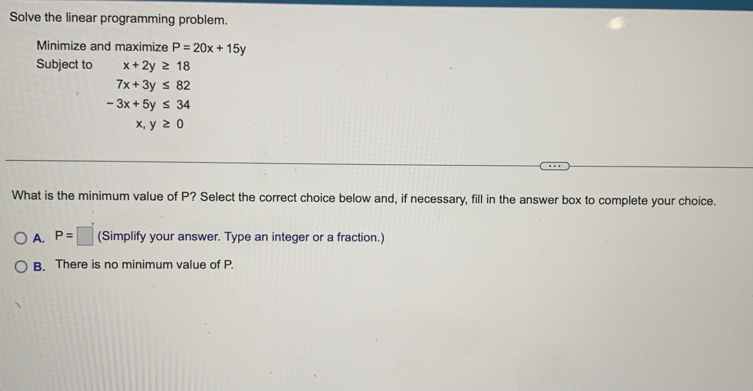 Solved Solve the linear programming problem. Maximize | Chegg.com
