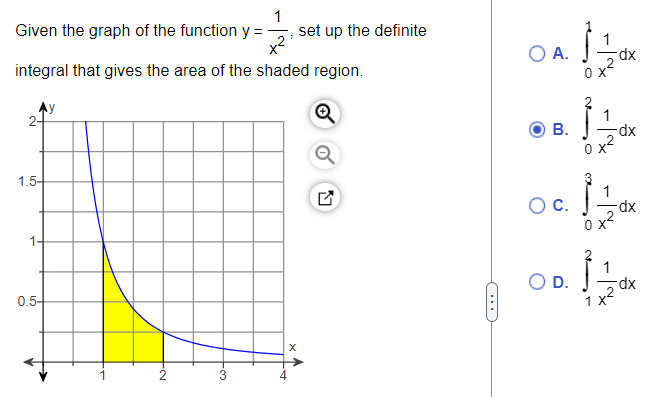 Solved 1 Given the graph of the function y = 7 set up the | Chegg.com