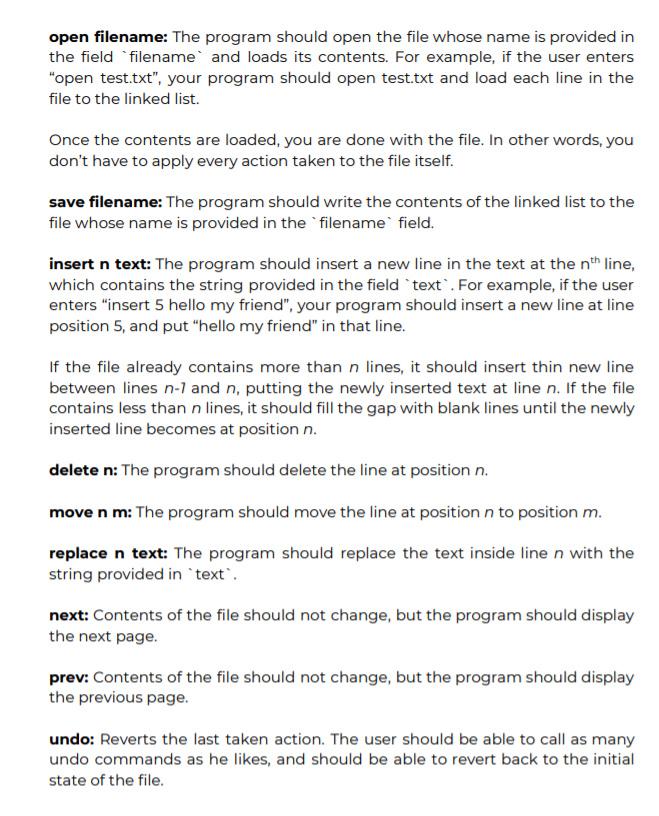 Solved PROJECT Your task in this project is to write a | Chegg.com