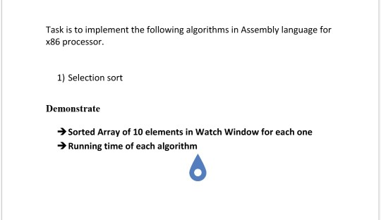 Solved Task is to implement the following algorithms in | Chegg.com