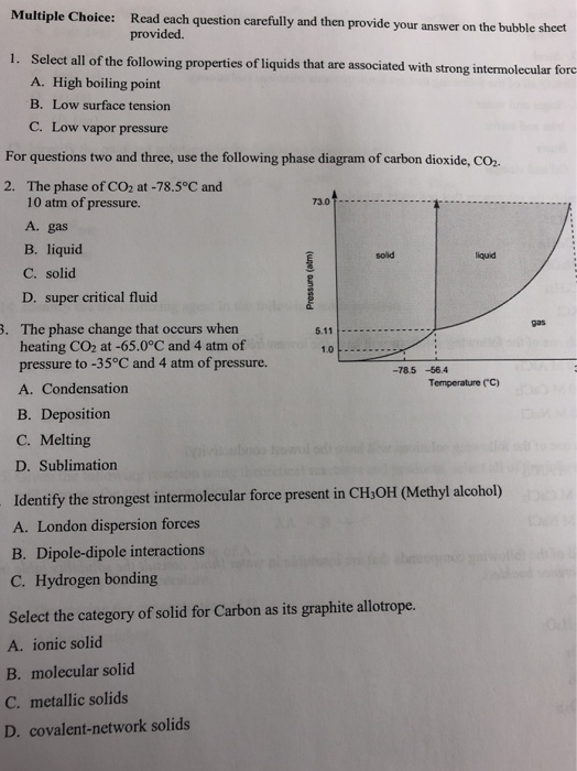 Solved Multiple Choice: Read each question carefully and | Chegg.com