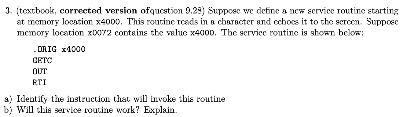 Solved 3. (textbook, Corrected Version Of Question 9.28) | Chegg.com