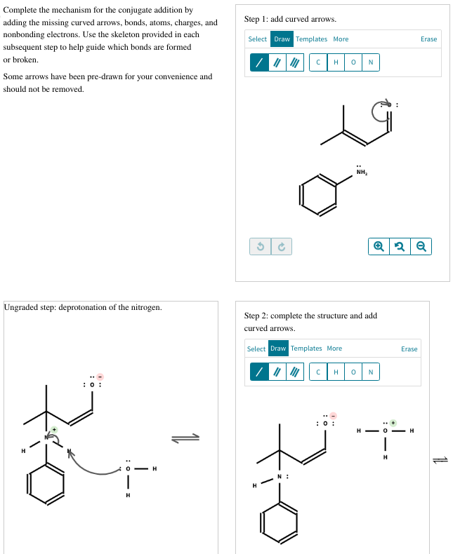 Solved Complete the mechanism for the conjugate addition by | Chegg.com