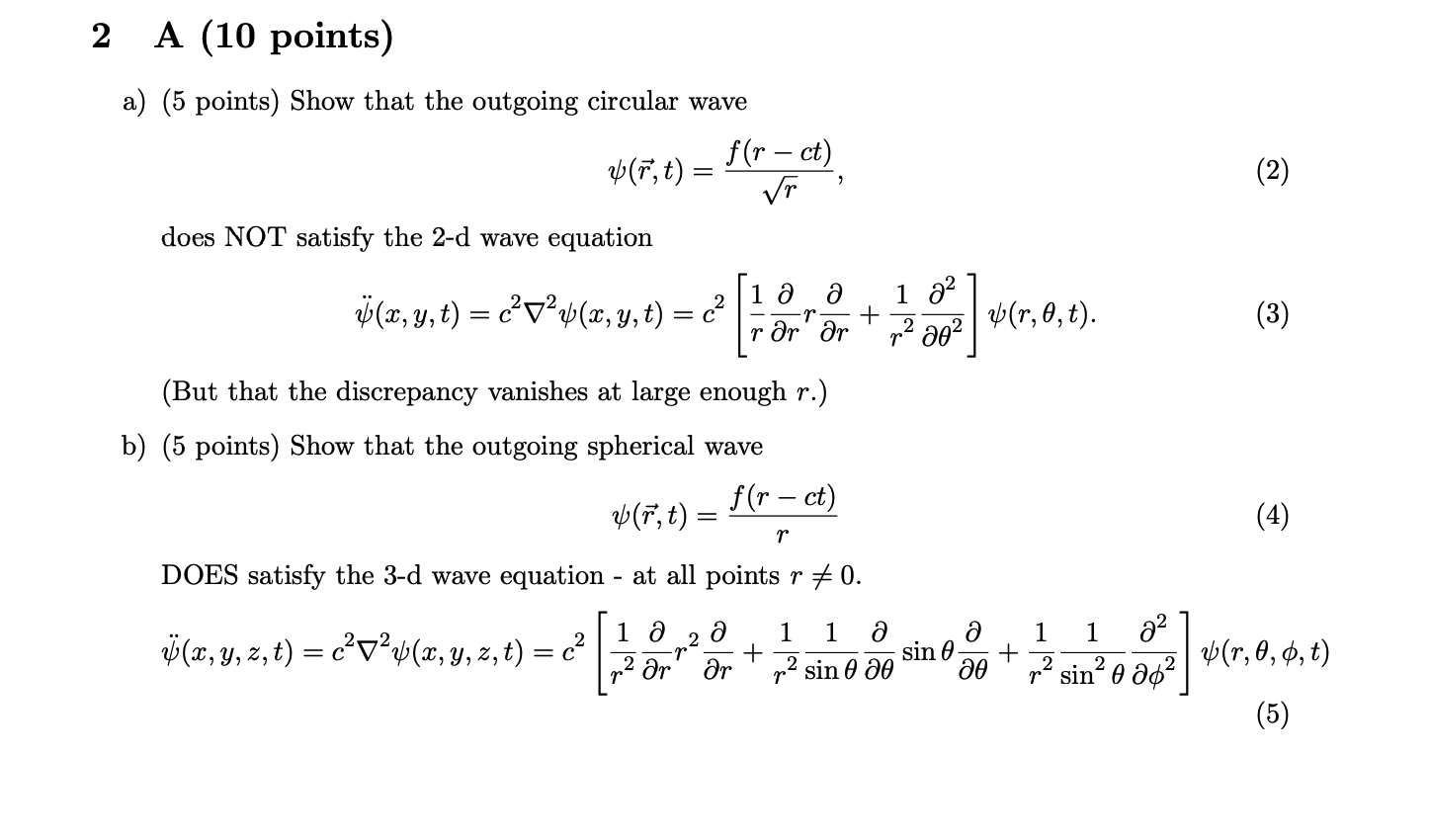 Solved 2 A 10 Points A 5 Points Show That The Outgoi Chegg Com