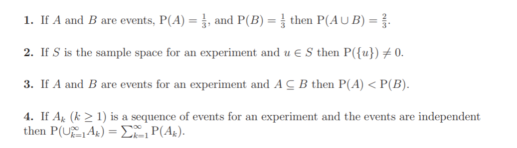 Solved 1. If A and B are events, P(A) = }, and P(B) = { then | Chegg.com