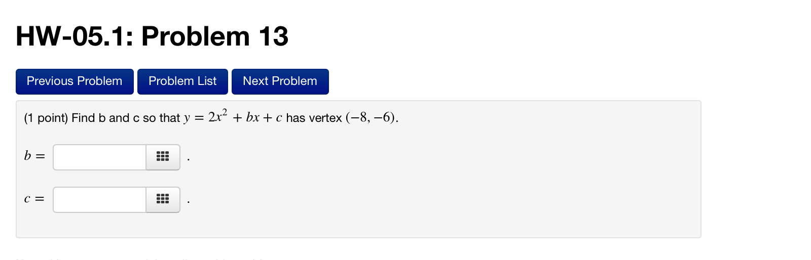 Solved HW-05.1: Problem 13 Previous Problem Problem List | Chegg.com