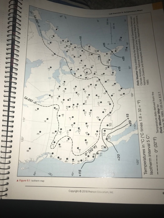 Solved SECTION Working with Isotherms and Temperature Maps