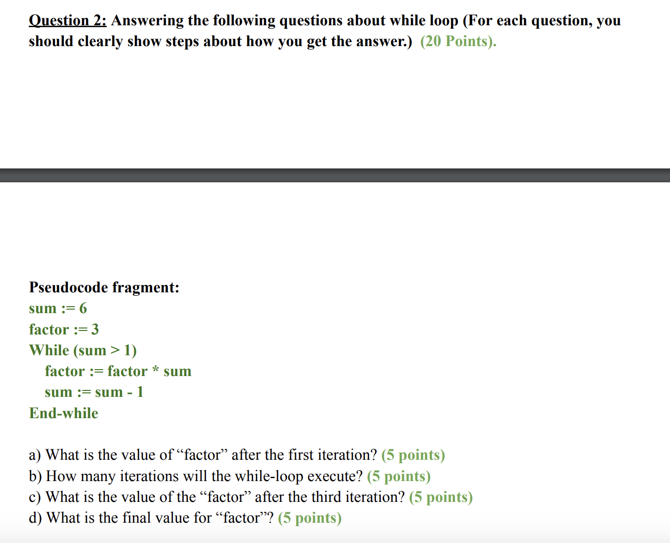 Solved Question 2: Answering the following questions about | Chegg.com