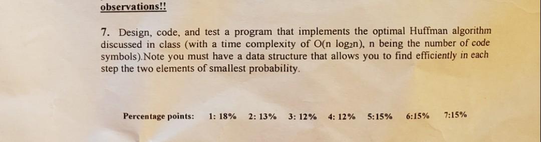 Solved 7. Design, code, and test a program that implements | Chegg.com
