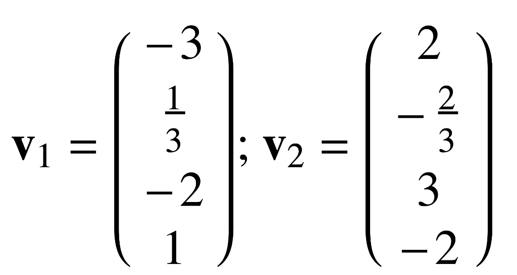 Solved Determine by visual inspection whether the vectors | Chegg.com