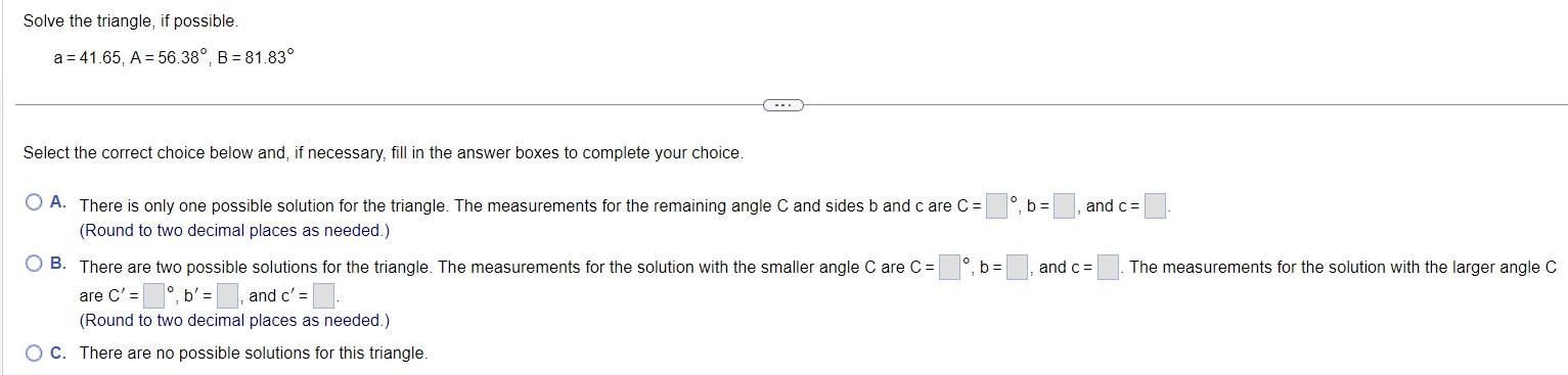Solved Please help me solve I'm pretty sure the answer is A, | Chegg.com
