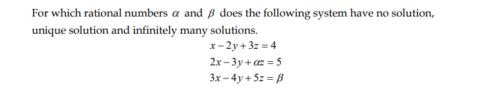 Solved For Which Rational Numbers A And B Does The Following | Chegg.com