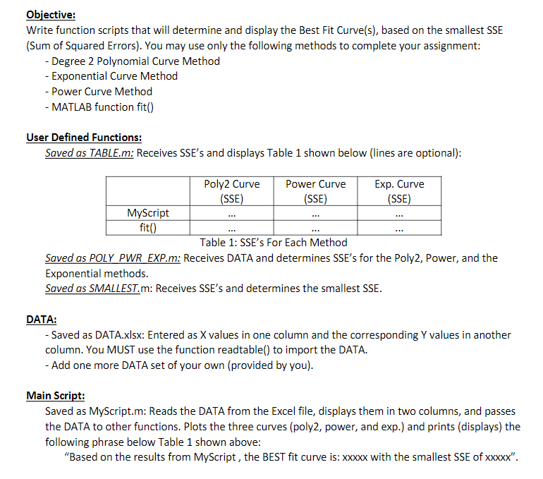 Solved Can you please write a matlab script with the | Chegg.com