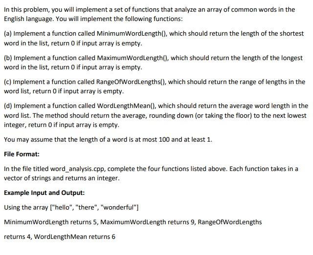 Solved This code should be answered in C++ and should | Chegg.com