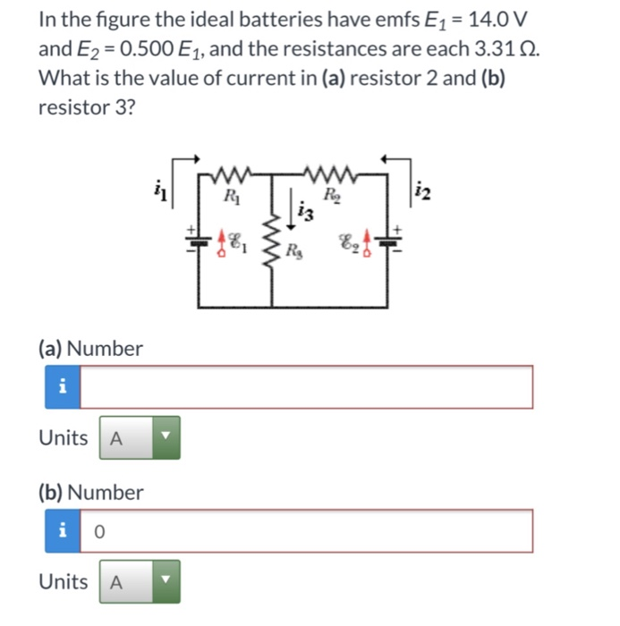 Solved In the figure the ideal batteries have emfs E114.0V