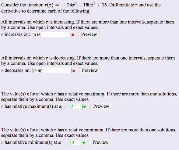 Solved Find the maximum and minimum values of the function | Chegg.com