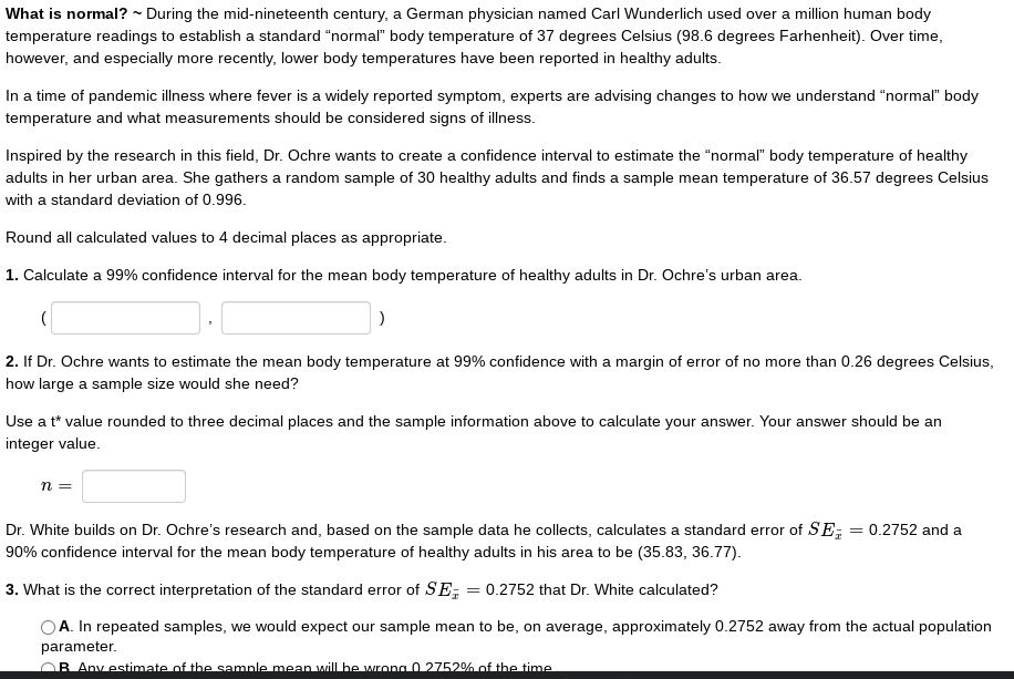 Solved What is normal? - During the mid-nineteenth century, | Chegg.com