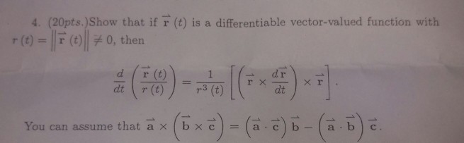 Solved 4. (20pts )Show that if F () is a differentiable | Chegg.com