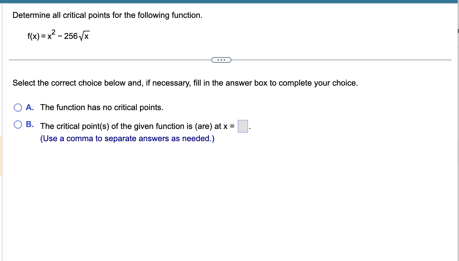 Solved Determine all critical points for the following | Chegg.com