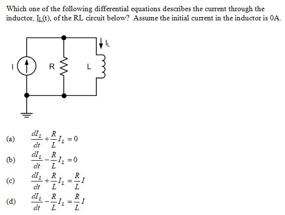 Solved Which one of the following differential equations | Chegg.com