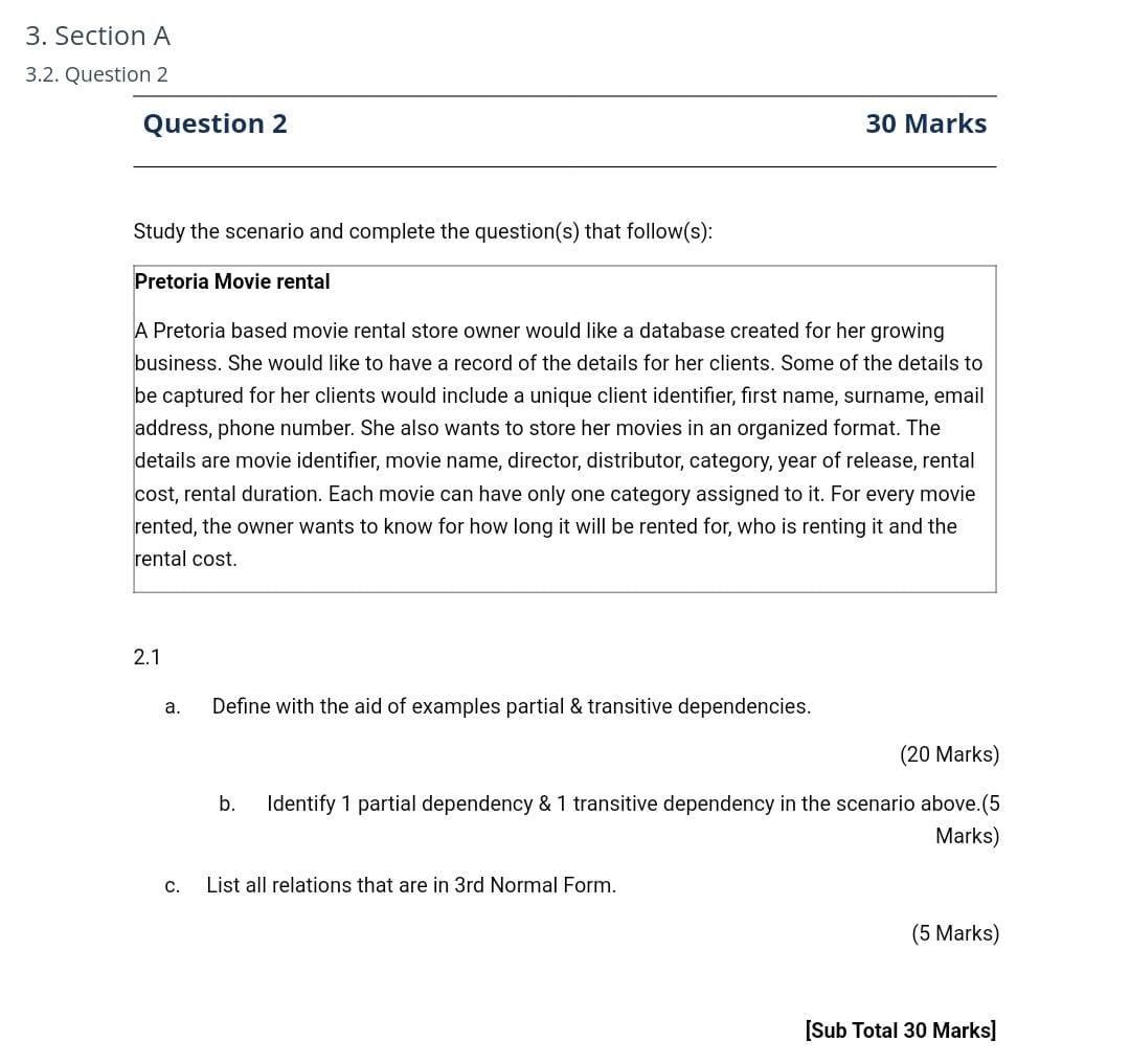 Solved Study the scenario and complete the question(s) that | Chegg.com