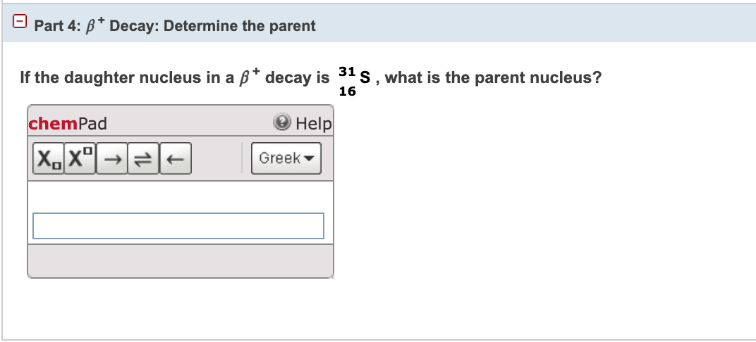 Solved Part 1: BºDecay: Determine the daughter If the parent | Chegg.com