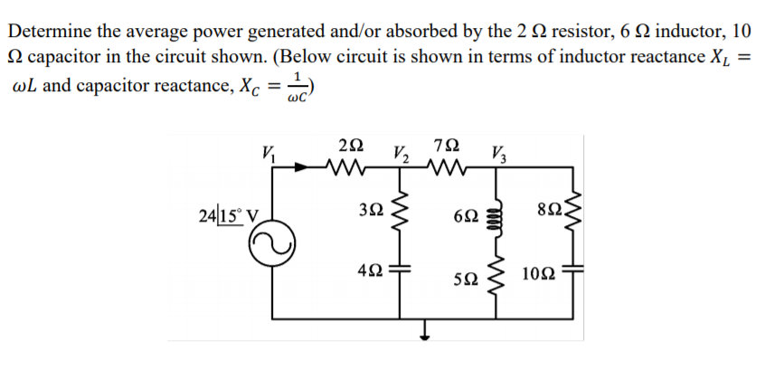 Solved Determine the voltage across the resistor R in phasor | Chegg.com