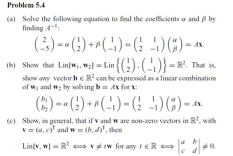 Solved Problem 5.4 (a) Solve the following equation to find | Chegg.com