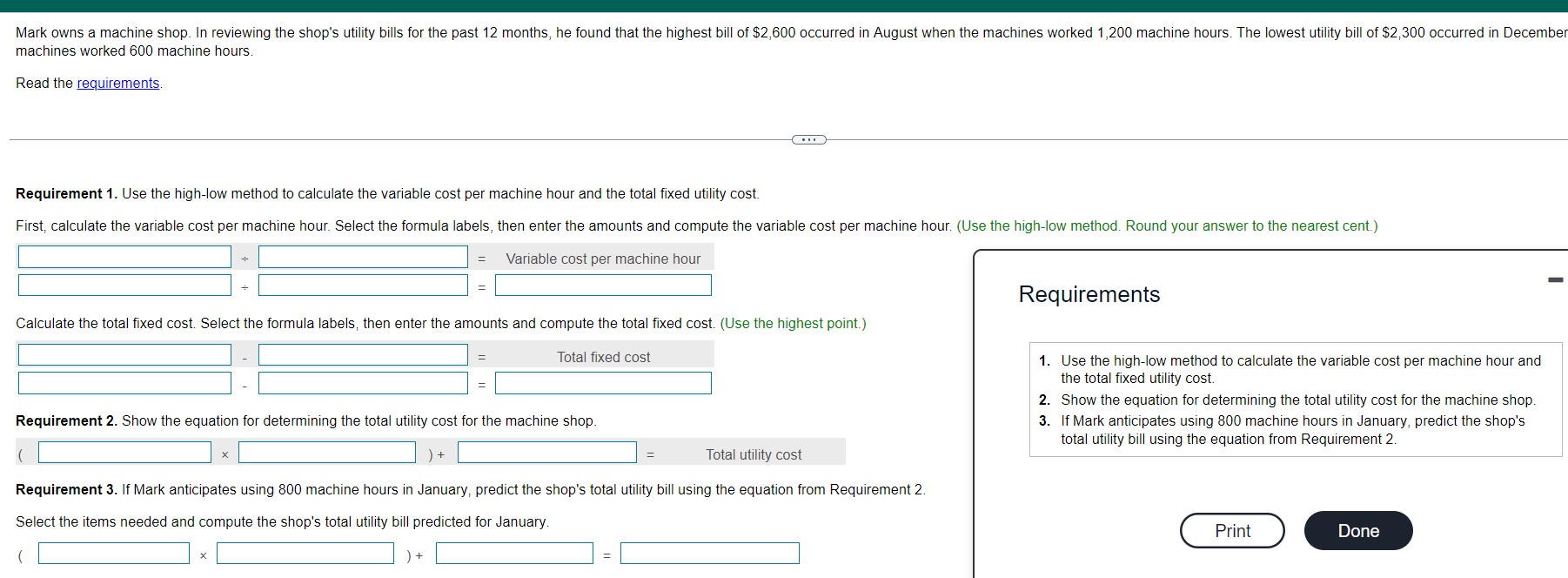 Solved Mark owns a machine shop. In reviewing the shop's