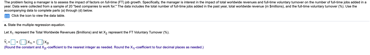 Solved The problem facing a manager is to assess the impact | Chegg.com