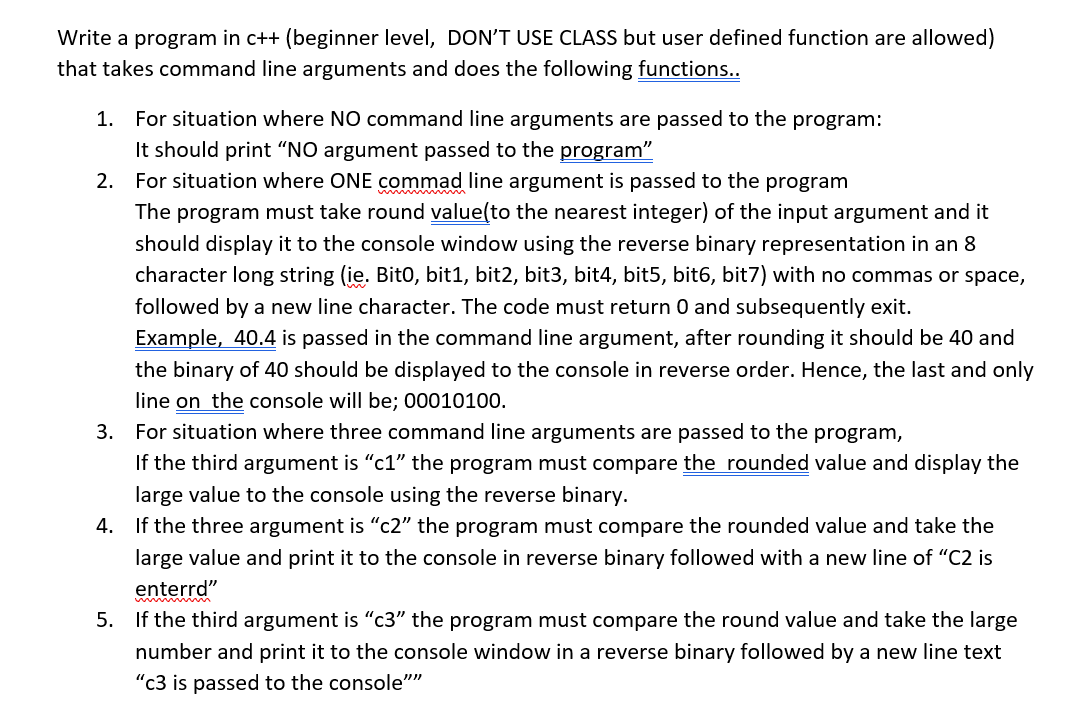 Solved Write a program in c++ (beginner level, DON'T USE | Chegg.com