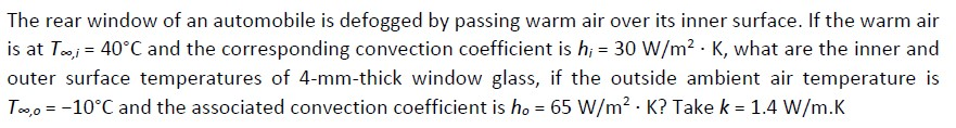 Solved: The Rear Window Of An Automobile Is Defogged By Pa... | Chegg.com