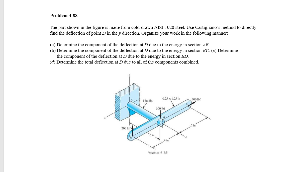 Solved Problem 4-88 The part shown in the figure is made | Chegg.com