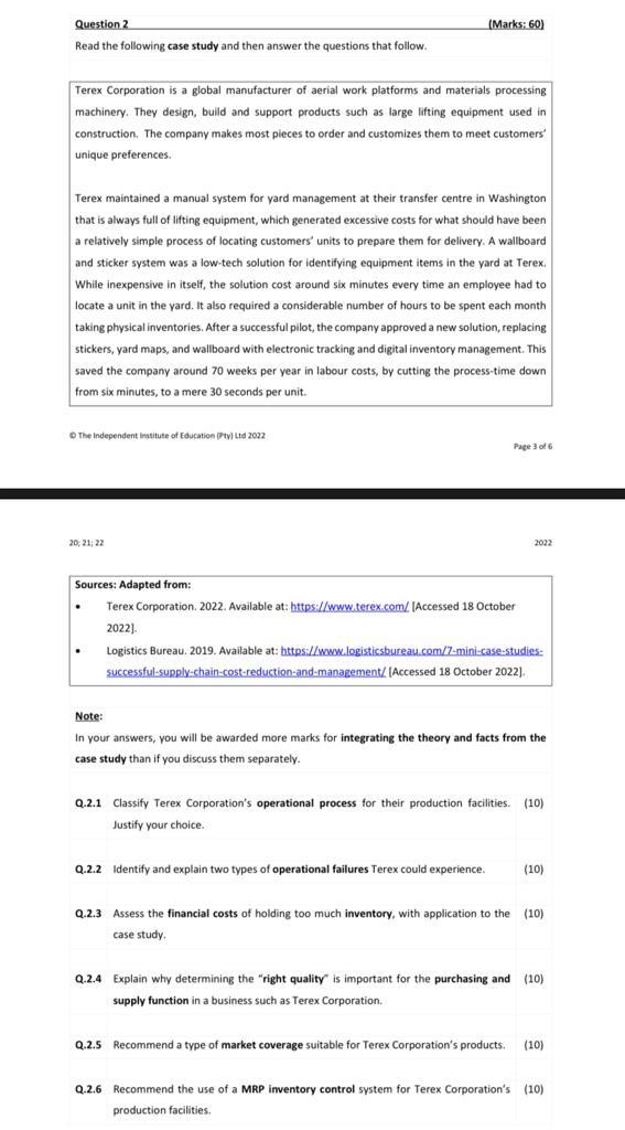 Solved Question 2 (Marks: 60) Read the following case study | Chegg.com