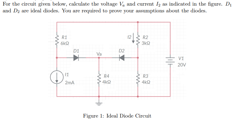 Solved For the circuit given below, calculate the voltage Va | Chegg.com