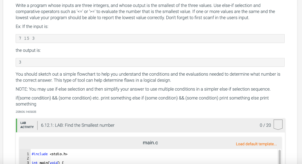 Solved Write A Program Whose Inputs Are Three Integers, And | Chegg.com