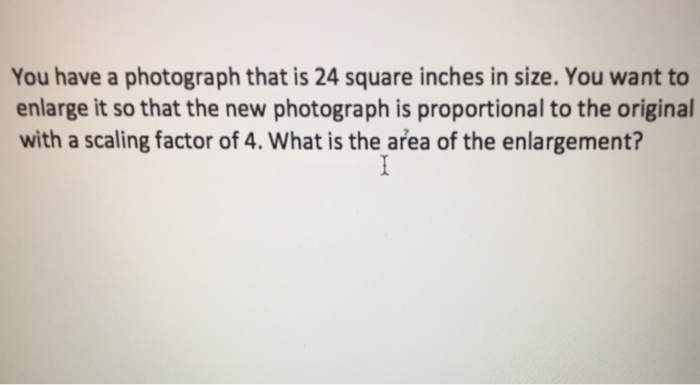 Solved You have a photograph that is 24 square inches in | Chegg.com