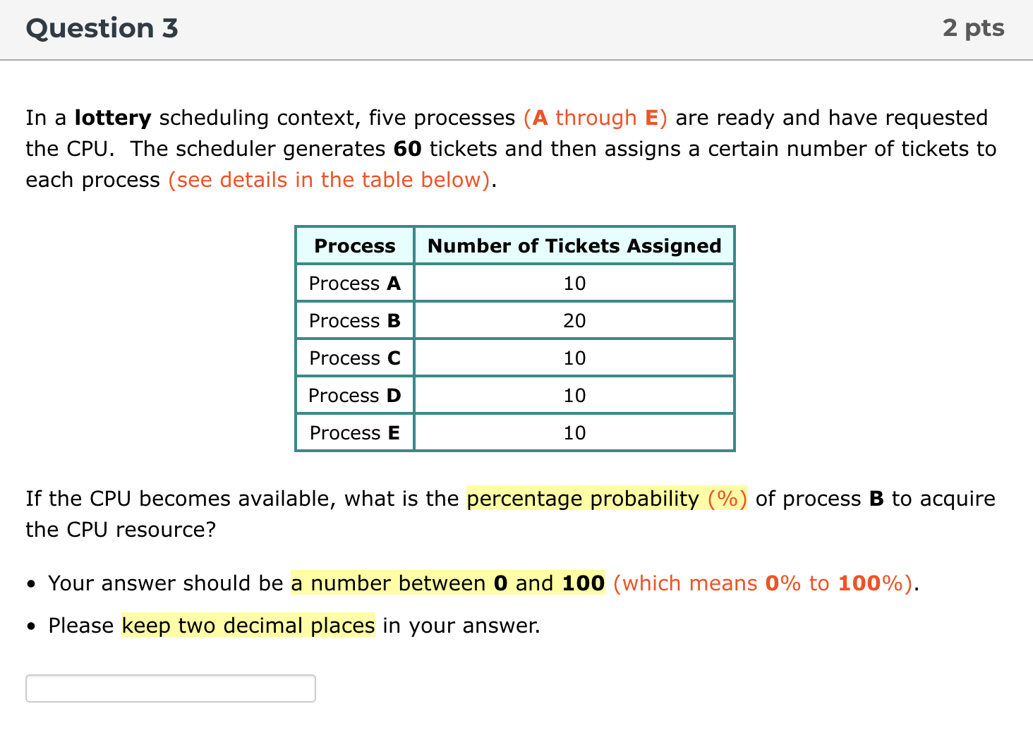 Solved Hello, this is my assignment for the Operating | Chegg.com