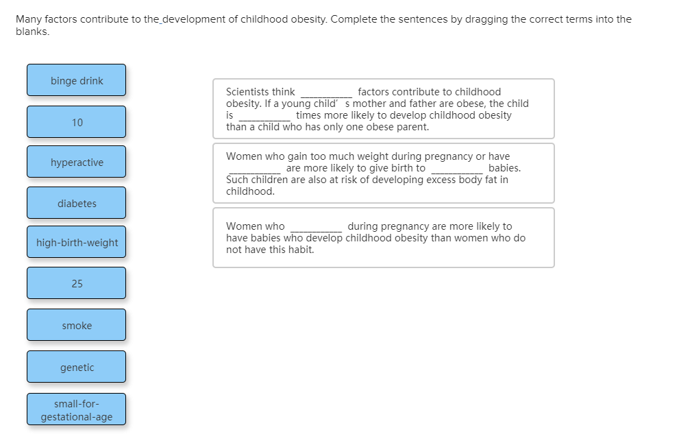 Solved Many factors contribute to the development of | Chegg.com