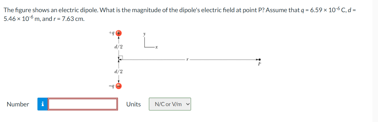 Solved The figure shows an electric dipole. What is the | Chegg.com
