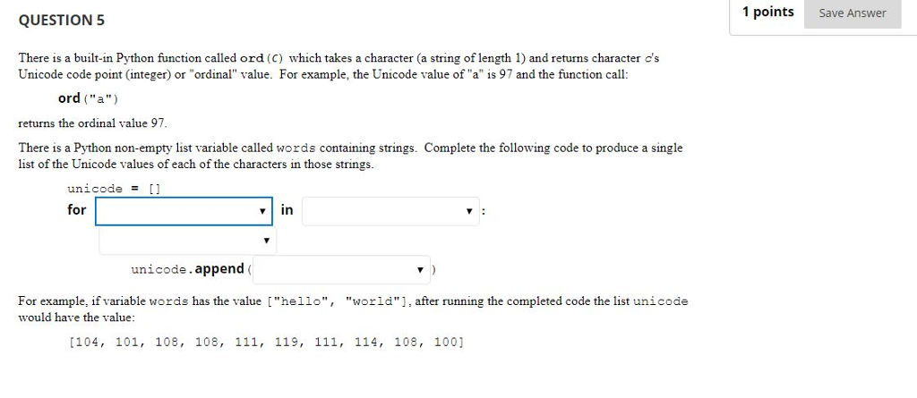 Solved 1 points Save Answer QUESTION 1 This is a MULTIPLE | Chegg.com