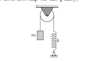 Solved P1 Find the angular frequency of small oscillation of | Chegg.com