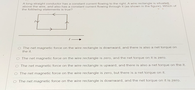 Solved A long straight conductor has a constant current | Chegg.com