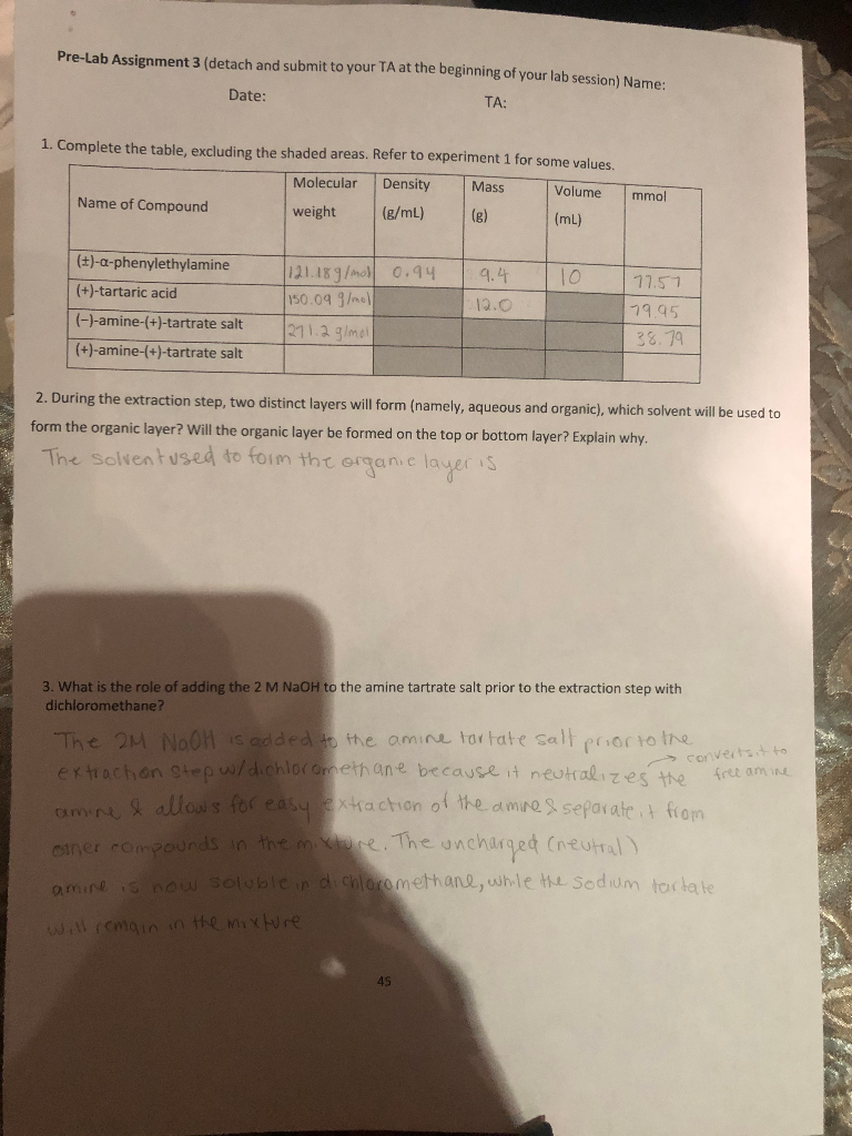 Solved Pre-Lab Assignment 3 (detach And Submit To Your TA At | Chegg.com