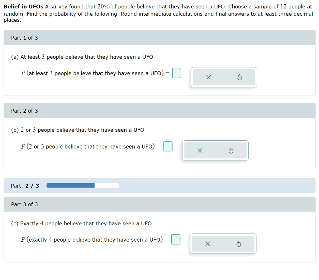 Solved Compute The Probability Of X Successes, Using The | Chegg.com