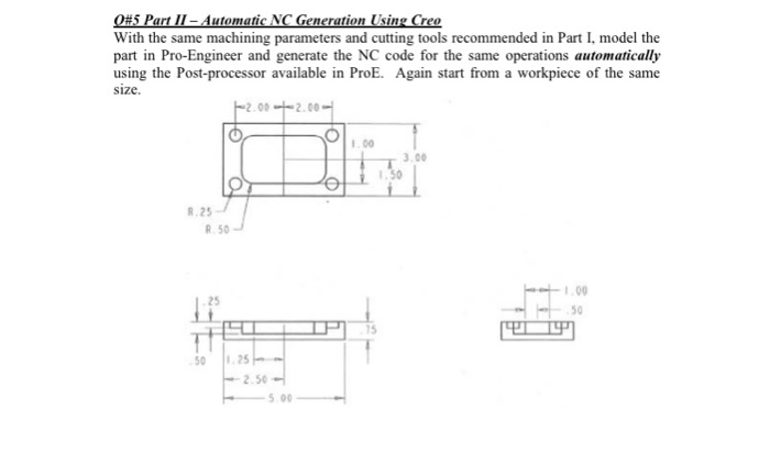 Pro e shop models with dimensions