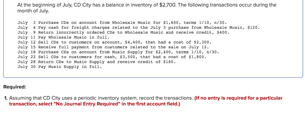 Solved Problem 6-3A Record Transactions And Prepare A