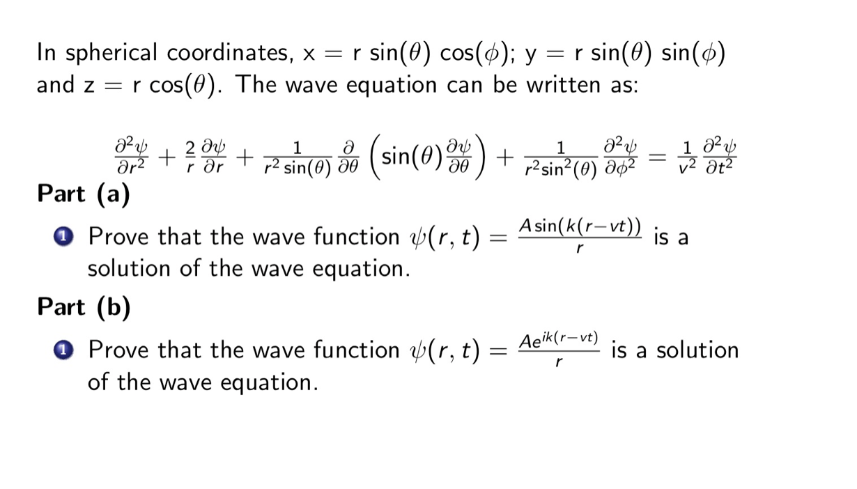 Solved In Spherical Coordinates X R Sin O Cos O Y Chegg Com