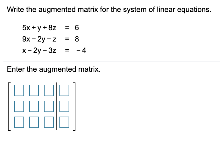 Solved The matrix associated with the solution to a system | Chegg.com
